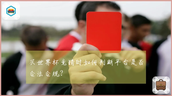 买世界杯竞猜时如何判断平台是否合法合规？